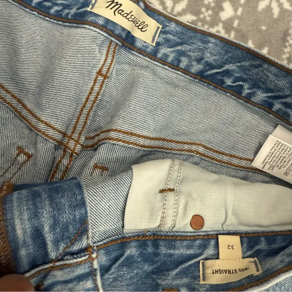 NWOT Madewell The '90s‎ Straight Jean Mercer Wash Size 32 Minimalist Soft Girl - Image 7