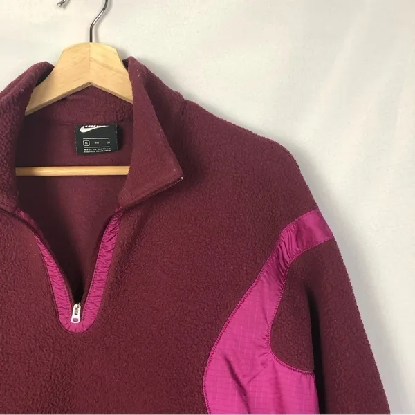 Nike Archive Remix Sweatshirt Fleece Sweatshirt Dark Beetroot & Cactus Flower XL - Image 4