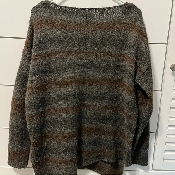 Anthropologie Moth Stripe Wool Blend Sweater - Image 3