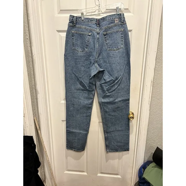 VTG Cruel Girl Relaxed Fit Jeans Womens 19 Long High Rise Blue Medium Wash Denim - Image 6