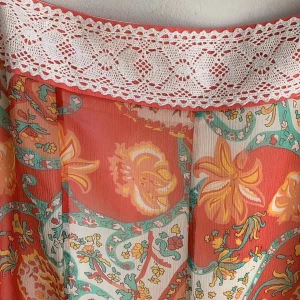 Antonio Melani Santa Fe Poppy Ibiza Silk Skirt Sz 10 NWT - Image 6