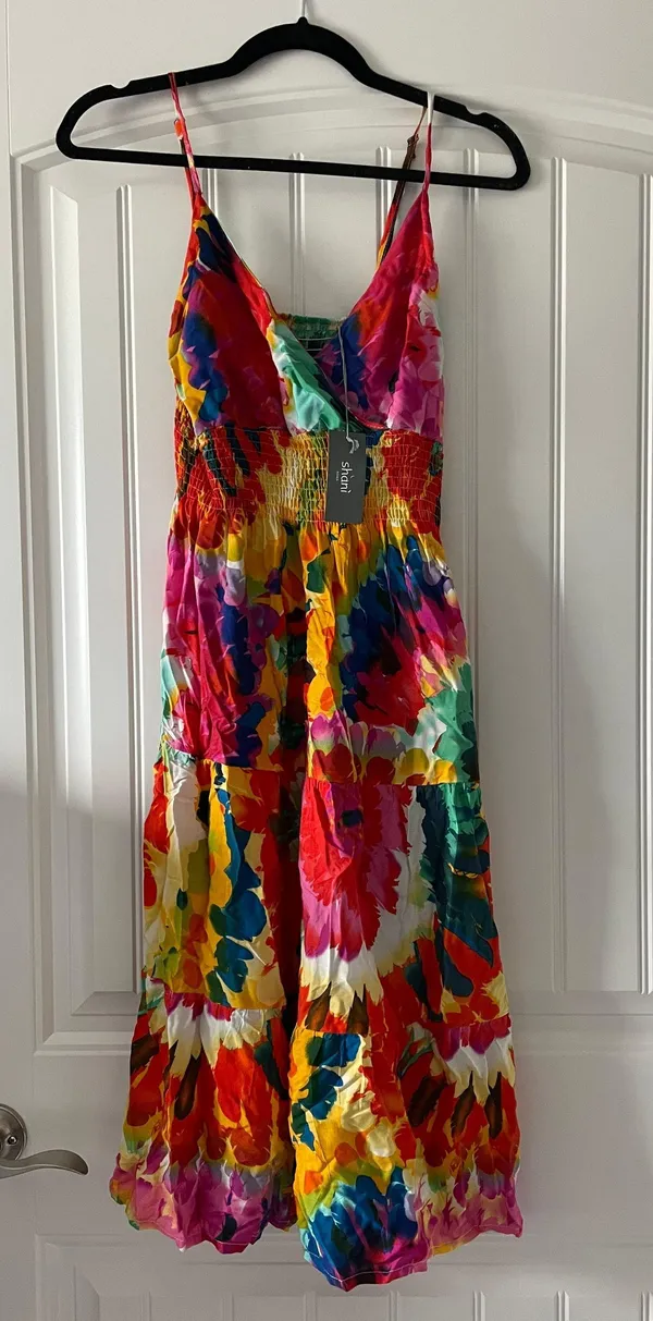 Colorful Italian-Bought Summer Dress NWT - Image 2