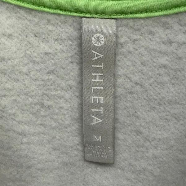 Athleta Round Trip Sweatshirt Dress Womens M Gray French Terry Sporty Athleisure - Image 10