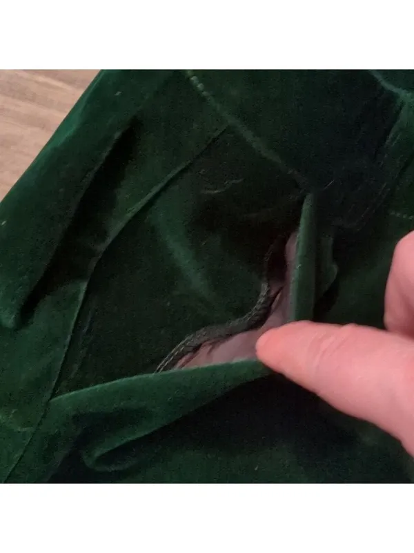 Cider Emerald Green Velour Viscose Blend Pants Size Medium. - Image 5