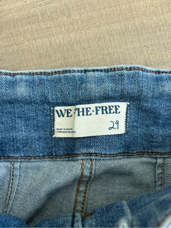 Free People We The Free Jayde High Rise Flare Jeans Sunburst Blue 29 - Image 7