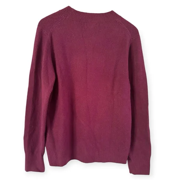 NWT J. Crew Crewneck Sweater Extra Soft Yarn Heather Royal Fuchsia Purple Medium - Image 3