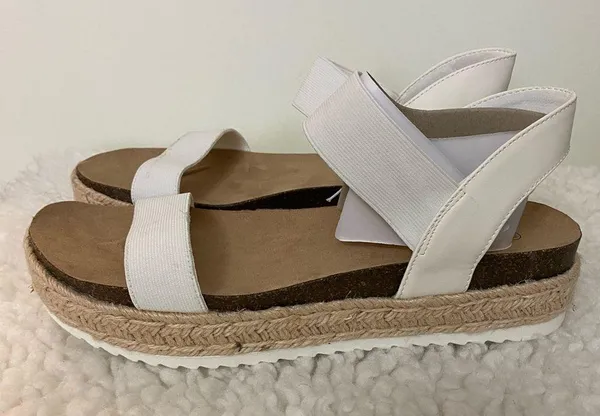 Ophelia Roe Sandal Kimmie White size 11 M NEW. Sandal 2” wedge - Image 5