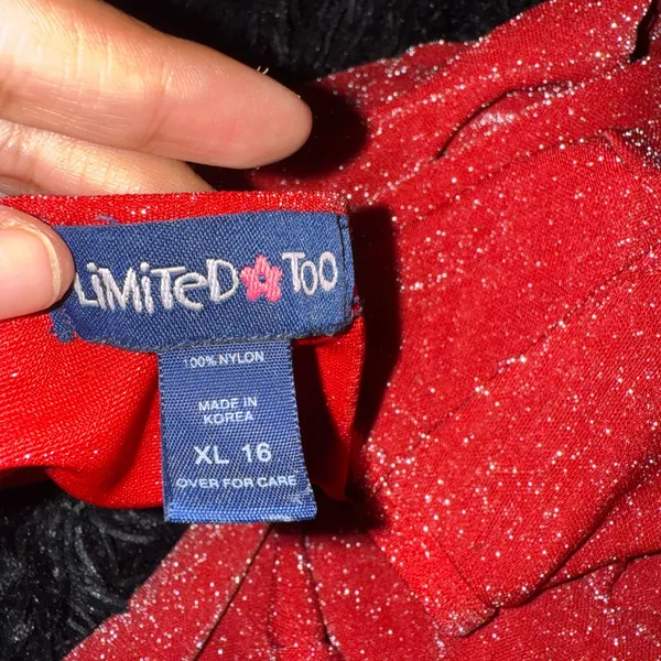 Limited Too Sparkling Red Long Sleeve Top - Image 2