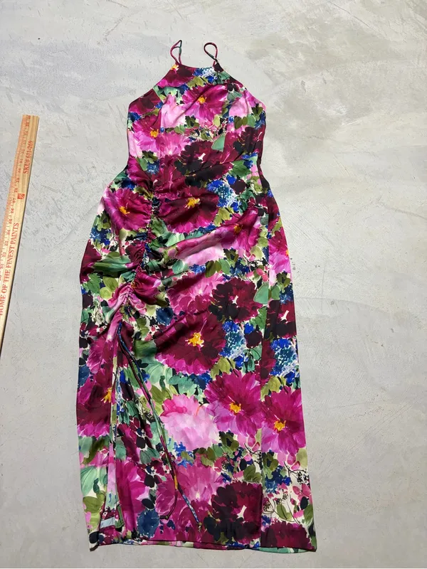 Parker black revolve Selena Floral Midi Dress pink 0 - Image 2