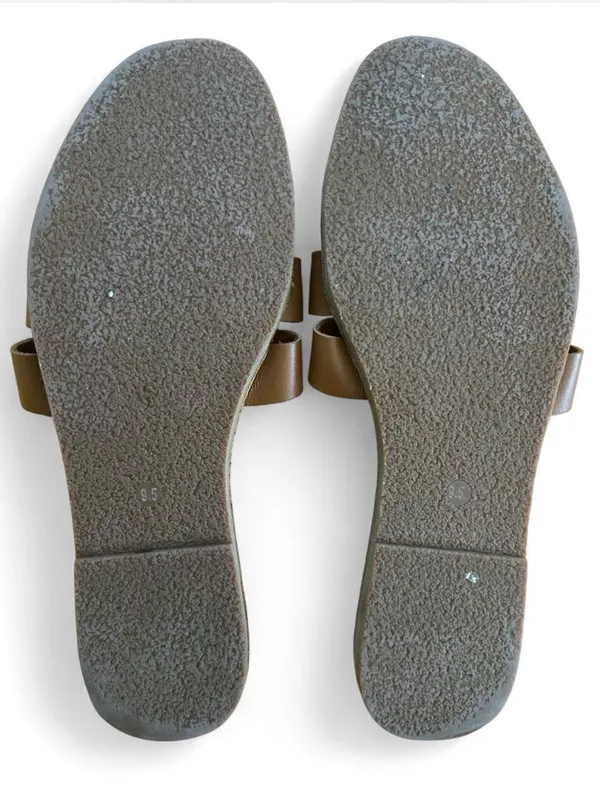 Madewell Woven Strap Slide Sandals in Dark Brown - Women's Casual Slide - Image 2