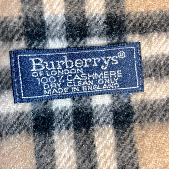 Burberrys‎ Vintage Nova Check Tan Scarf in Archive Beige - Image 6