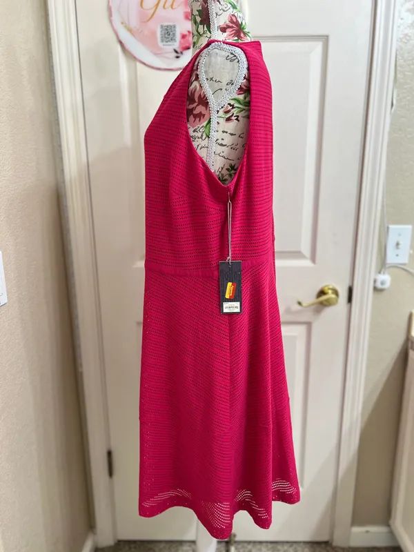 Jennifer Lopez pink sleeveless dress size 16 - Image 4