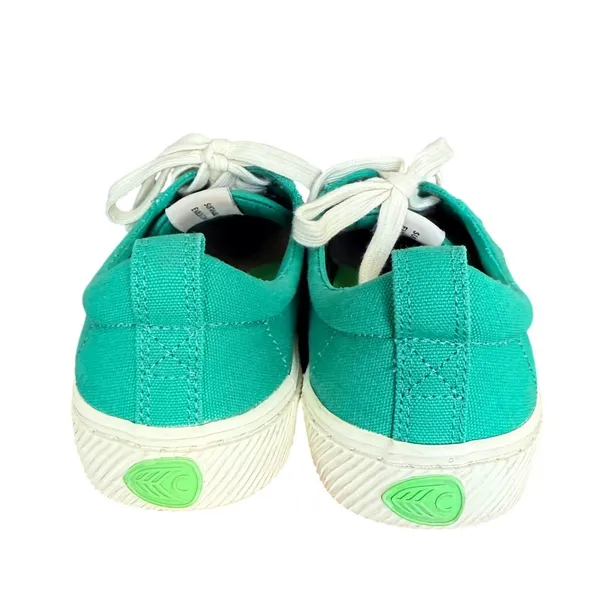 Cariuma Oca Low Top Sneakers Green Canvas Lace Up ‎ Shoes Men 8 Women 9.5 - Image 6