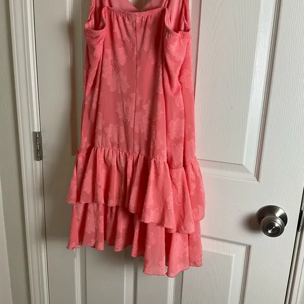 Women's Triangle Cup Tiered Mini Skater Dress - Wild Fable Pink Size large - Image 8