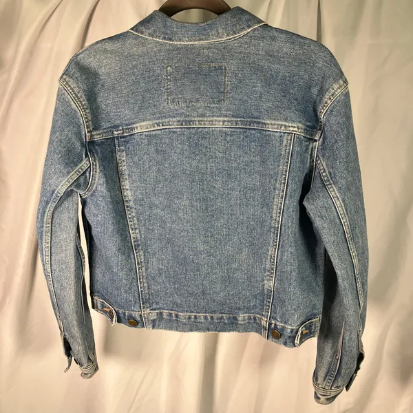 Liz Claiborne Authentics Denim‎ Jacket Womens Small Blue 100% Cotton Vintage Y2K - Image 3