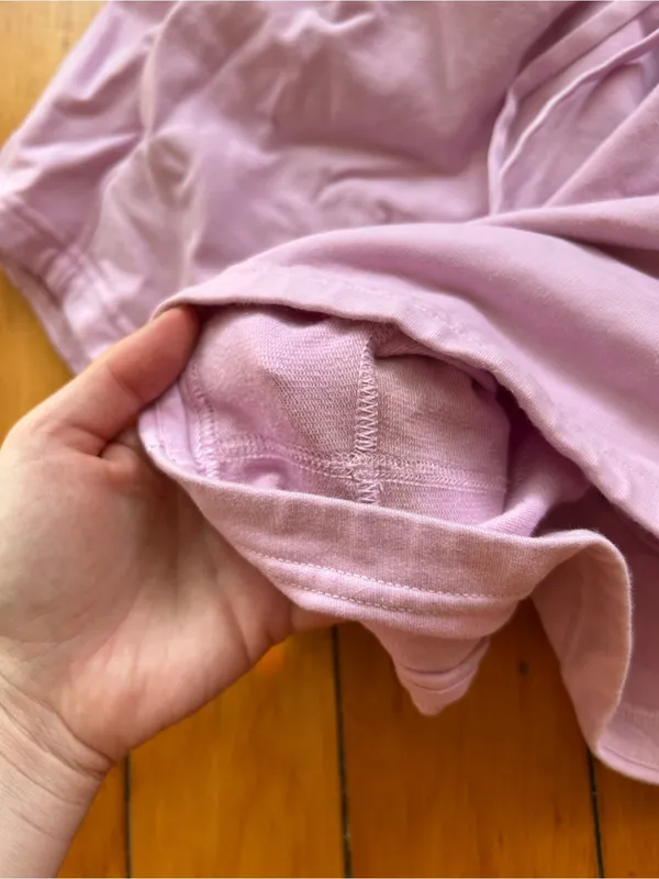 Lululemon Inner Glow High-Rise Shorts 10 pink, stain - Image 4