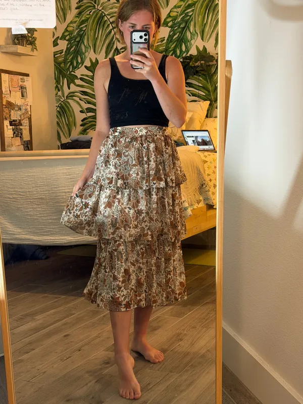Chelsea & Violet Tiered Skirt XS - Image 2