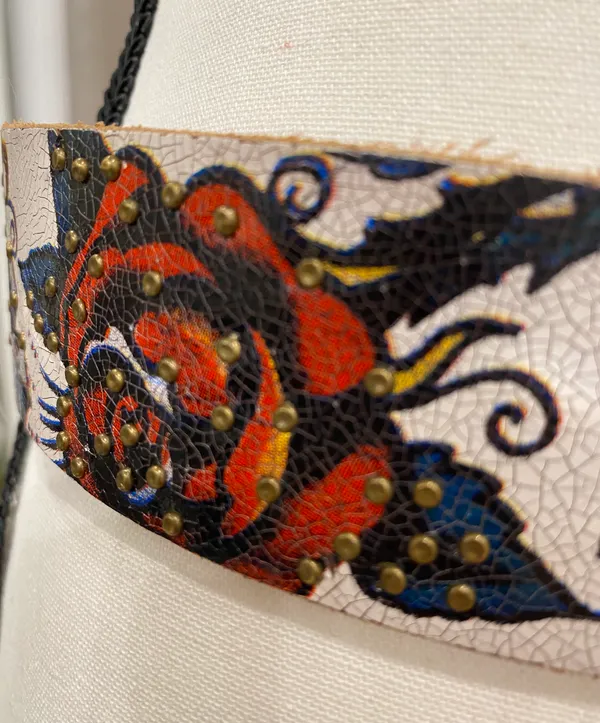 Ed Hardy Tattoo Studded Rose Belt - Image 8