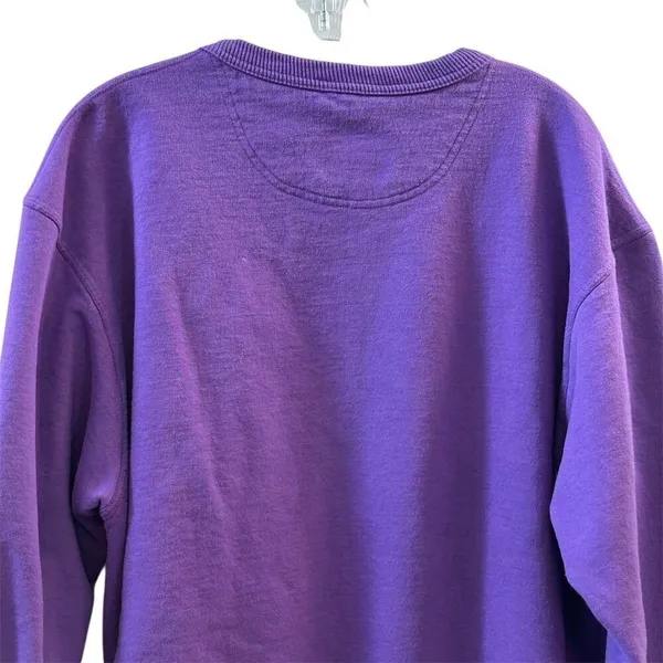 Champion Women's Large‎ Purple Crewneck Sweatshirt Spell Out Logo - Image 13