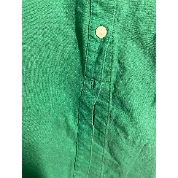 Universal Thread Green Linen Blend Smocked Midi Dress Boho Resort Vacation XL - Image 9