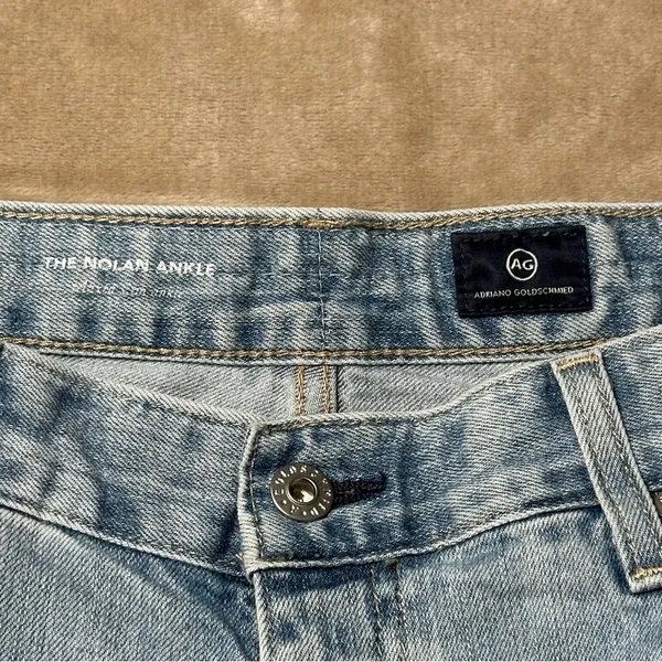 AG Adriano Goldschmied The Nolan Ankle Raw Hem Jeans Size 32 - Image 5
