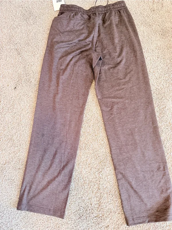 NWT Lululemon Soft Jersey Straight-Leg Mid-Rise Pant size 6 Heathered dark espre - Image 8
