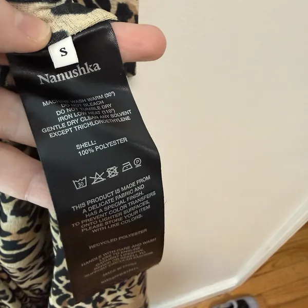 Nanushka Leopard Blaize Zipper Maxi Dress Size Small - Image 8