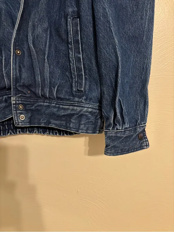 Vintage Julie K Setterdahl Denim Jacket Womens M Puff Sleeve Western Prairie - Image 6