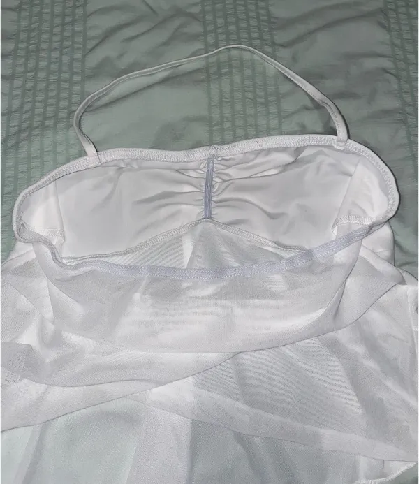 White Halter Top Size M - Image 4