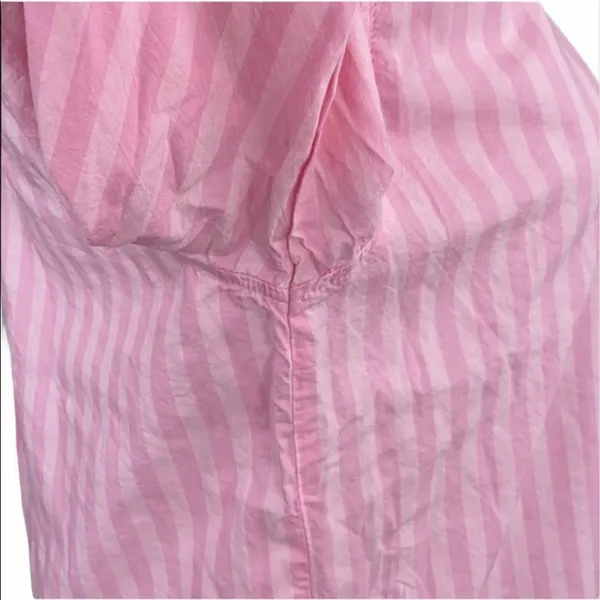 Victoria’s Secret Iconic Pink Striped Button Down Sleep Shirt - Image 7