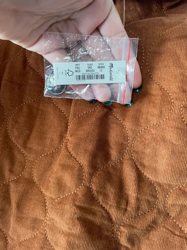 Madewell NWT Corduroy Quilted Mini Skirt - Image 3