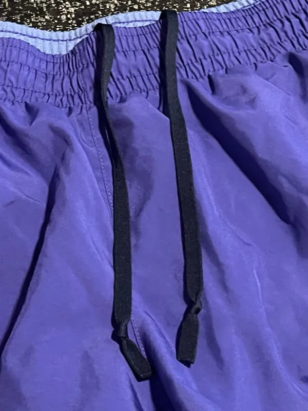 Womens M Nike Dri Fit Athletic Running Shorts w/Biker Shorts- Purple - Image 5