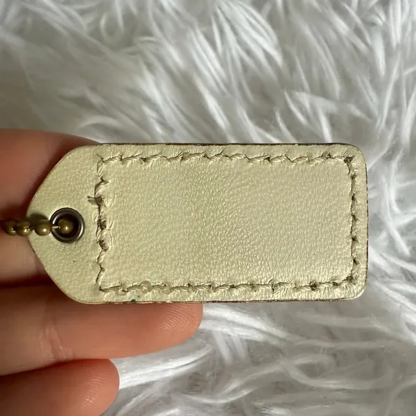 1.5" y2k COACH Fob Bag Charm Hang tag Hangtag - Image 2