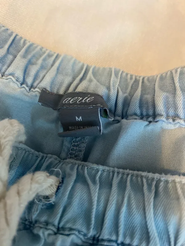 Aerie denim flowy pull on stretch shorts  - Image 5