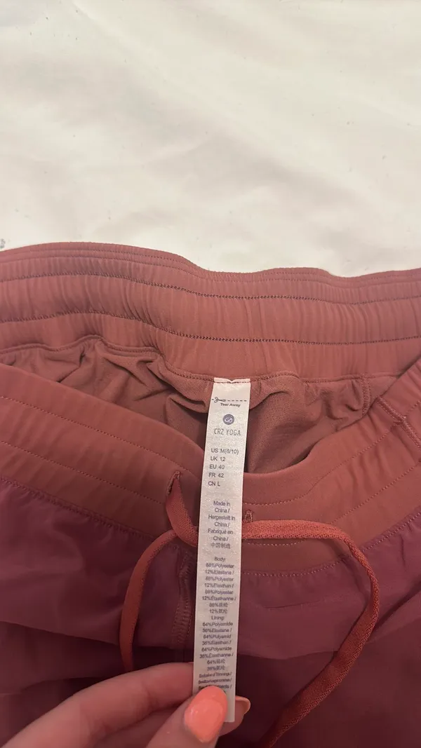 CRZ Yoga Shorts in Misty Merlot - Image 3