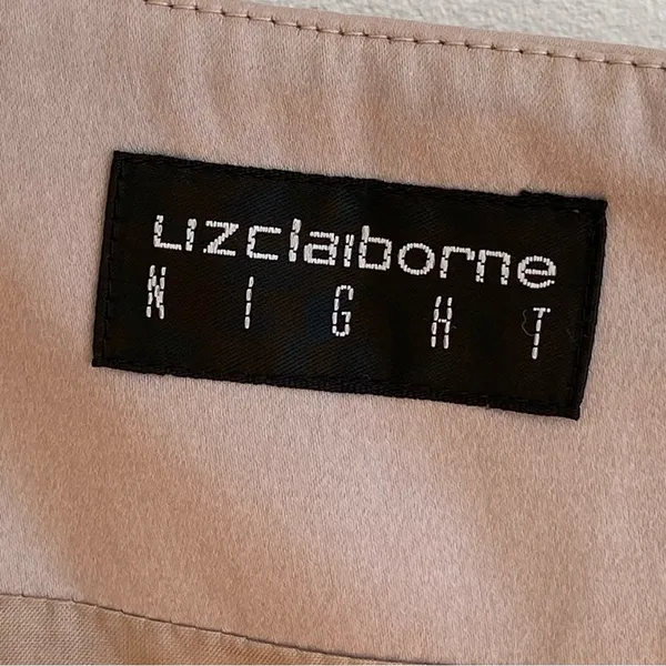 Vintage Liz Claiborne Night Short Sleeve Embellished Long Formal‎ Dress - Image 3