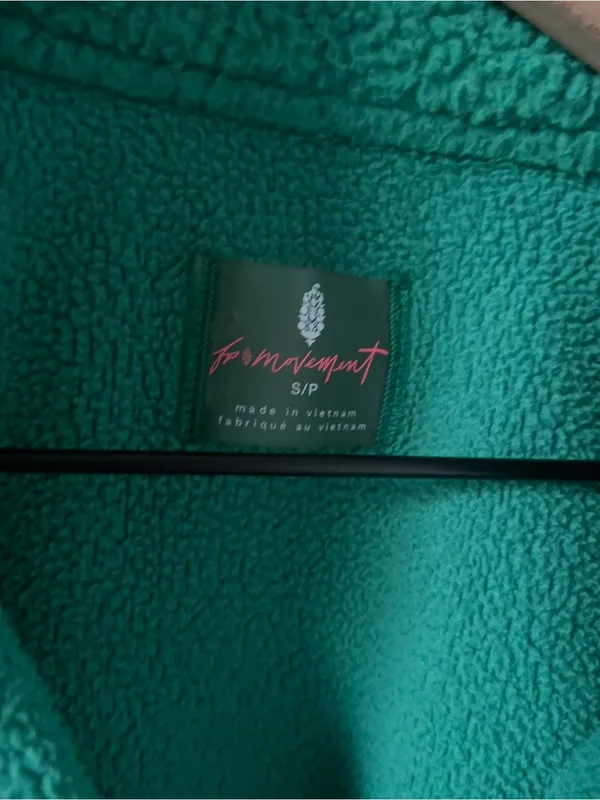 Free People FP Movement Hit The Slopes Fleece Jacket in Green Glow - Image 6