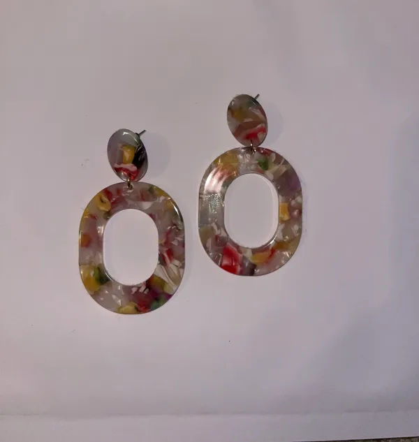 Amazon Acrylic Colorful Earrings - Image 3