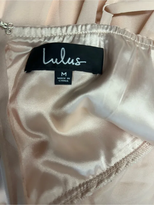 NWT Lulu's Medium Blush Pink Wrap-Front Maxi Dress - Image 7
