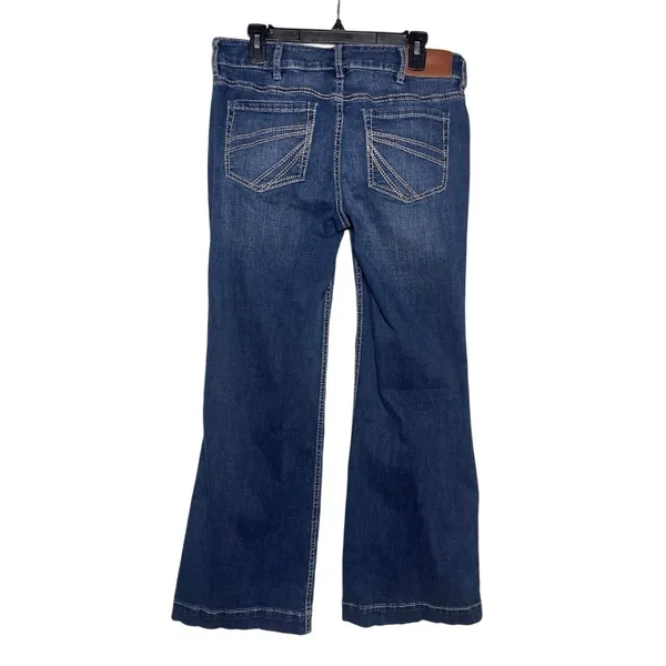 SHYANNE Women’s Tess Mid Rise Trouser Jean Washed Indigo Blue - Image 6