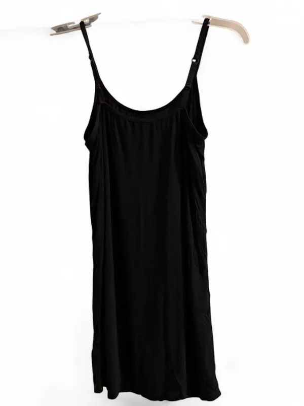 Classic Black Slip Dress - Image 3