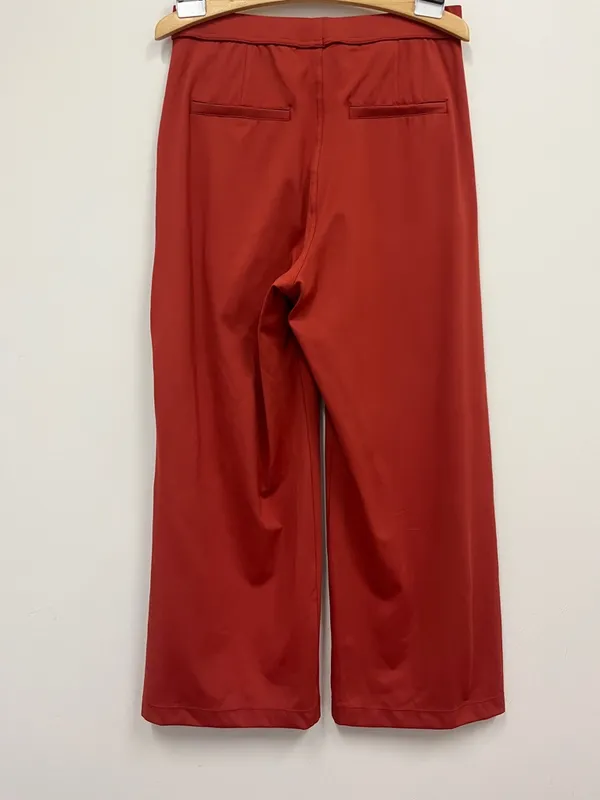 NWT HALARA Rust Wide-Leg Dress Pants/Trousers size M petite - Image 4