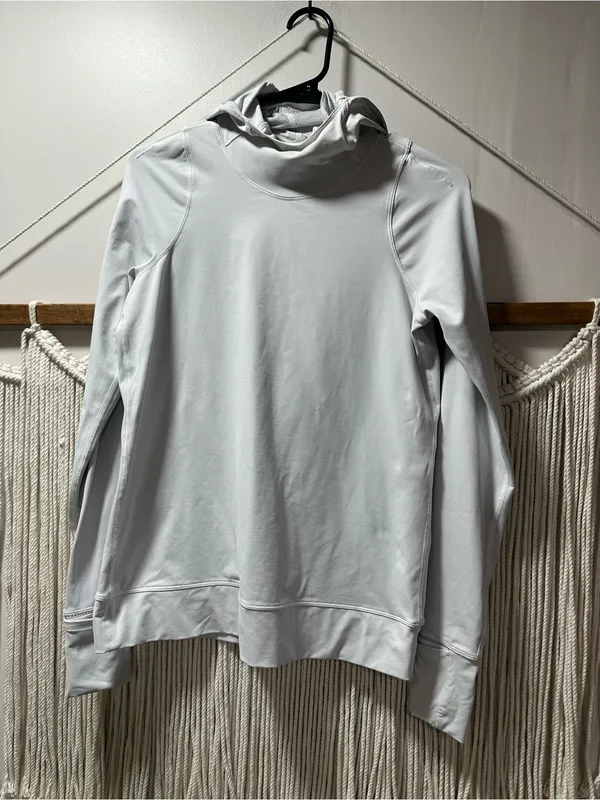 lululemon athletica Light Gray Hooded Pullover - Image 6