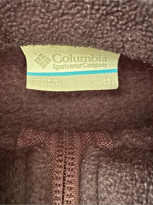 Columbia Women's Benton Springs Full Zip Fleece Jacket in Dark Purple Sz M - Image 3