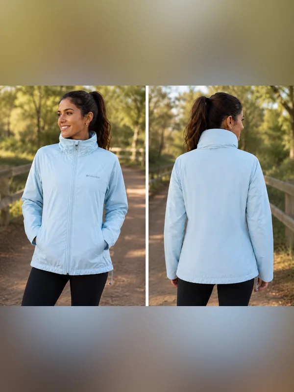 NWOT - M - Columbia - Women’s Light Blue Insulated Jacket hooded - Image 2