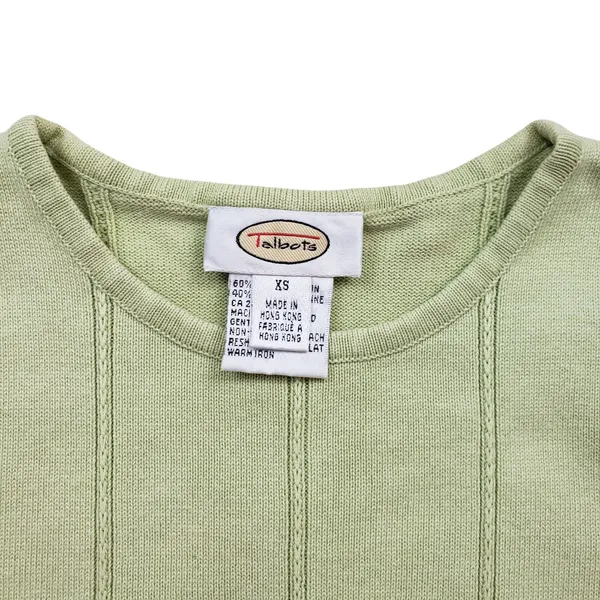Vintage Talbots Tank Top Womens XS Green Ribbed Cable Knit - Image 3