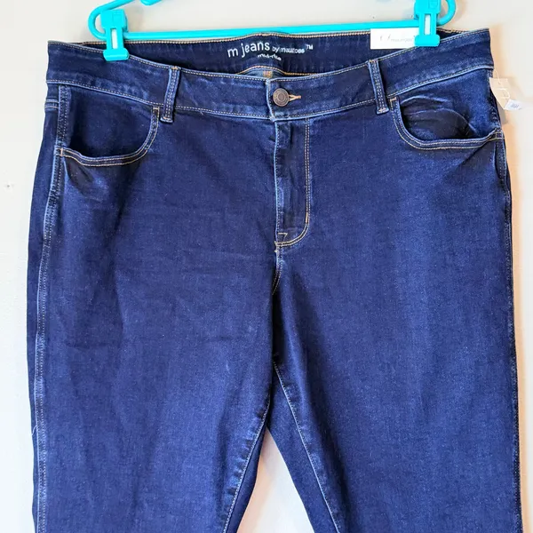 NWT! Maurices Dark Wash Mid-Rise Jegging Women’s Size 20W Short - Image 7