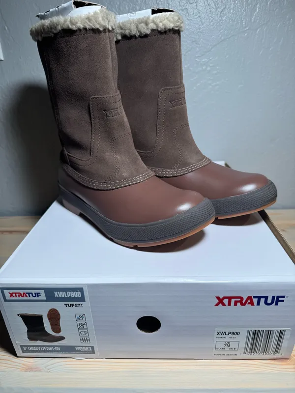 Xtratuf LTE Pull Up Boots Brown Size 7 - Image 2