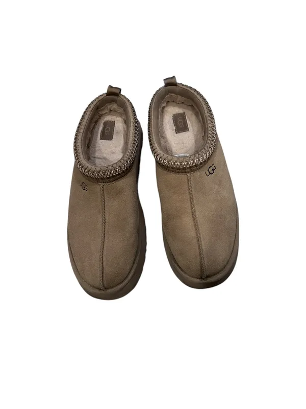 UGG Tazz Mustard Seed Size 12 Platform Slippers - Beige Pre-Owned - Image 7