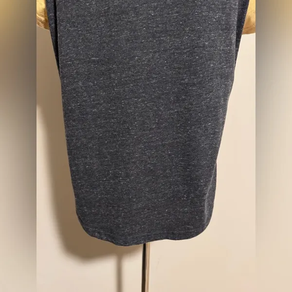 EUC Harley Davidson Gray and Yellow Embroidered Raglan Button Down Tee size L - Image 11